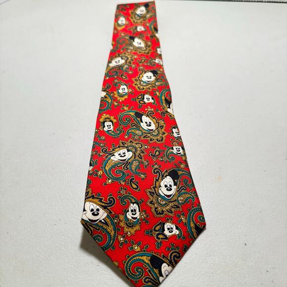 Balancine The Tie Works Disney Red Mickey Mouse Tie - Picture 4 of 4